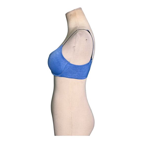 Victoria's Secret blue uplift semi demi blue bra size 32C - Picture 6 of 8